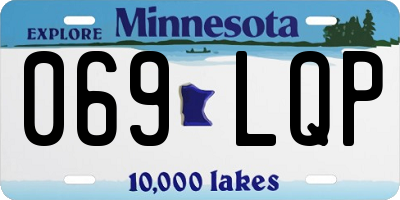 MN license plate 069LQP