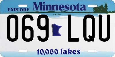 MN license plate 069LQU