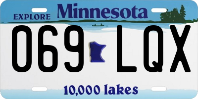 MN license plate 069LQX