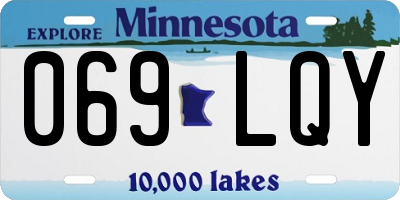 MN license plate 069LQY