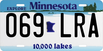 MN license plate 069LRA