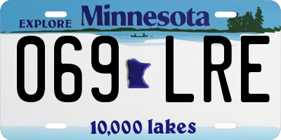 MN license plate 069LRE