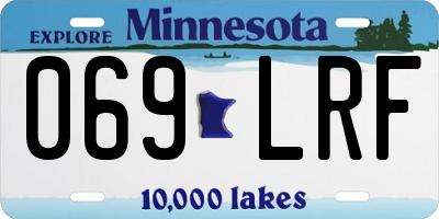 MN license plate 069LRF