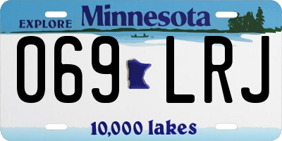 MN license plate 069LRJ