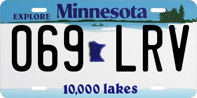 MN license plate 069LRV