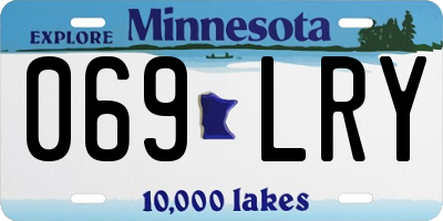 MN license plate 069LRY