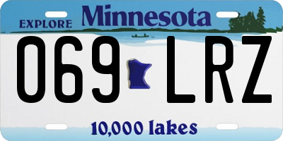MN license plate 069LRZ