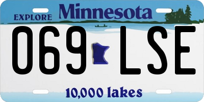 MN license plate 069LSE