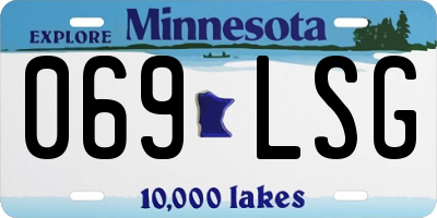 MN license plate 069LSG