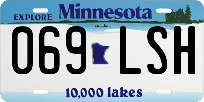 MN license plate 069LSH