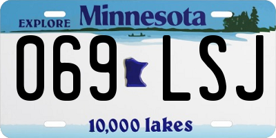 MN license plate 069LSJ