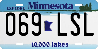 MN license plate 069LSL