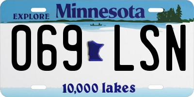 MN license plate 069LSN