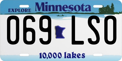 MN license plate 069LSO