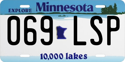 MN license plate 069LSP