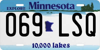 MN license plate 069LSQ