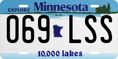 MN license plate 069LSS