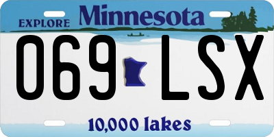 MN license plate 069LSX