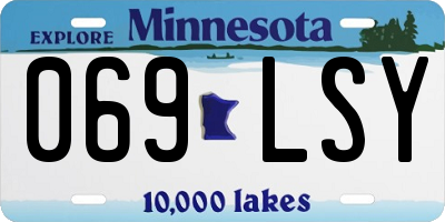 MN license plate 069LSY