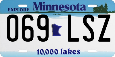 MN license plate 069LSZ
