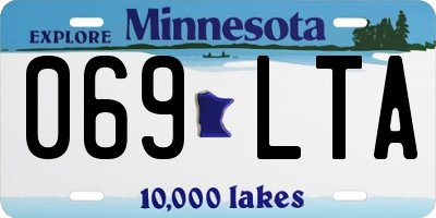MN license plate 069LTA