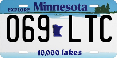 MN license plate 069LTC