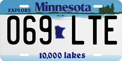 MN license plate 069LTE