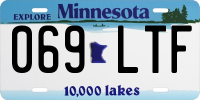 MN license plate 069LTF