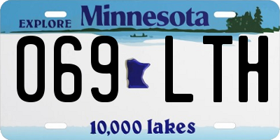 MN license plate 069LTH