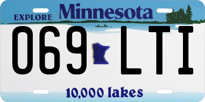 MN license plate 069LTI
