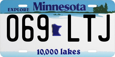 MN license plate 069LTJ