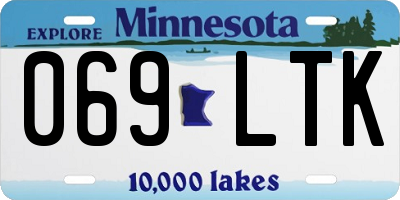 MN license plate 069LTK