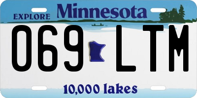 MN license plate 069LTM