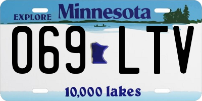 MN license plate 069LTV