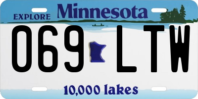 MN license plate 069LTW