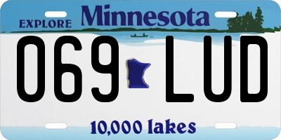 MN license plate 069LUD