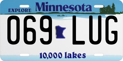 MN license plate 069LUG