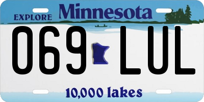 MN license plate 069LUL