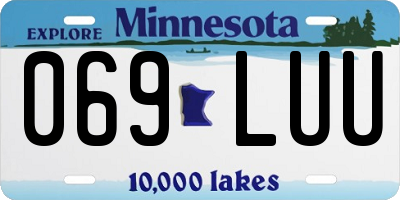 MN license plate 069LUU