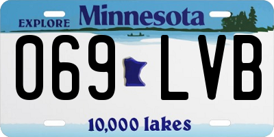 MN license plate 069LVB