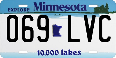 MN license plate 069LVC