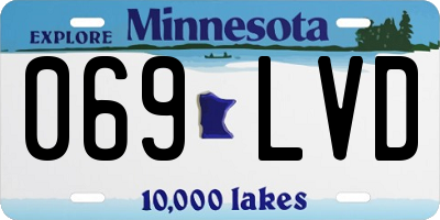 MN license plate 069LVD