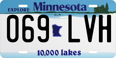 MN license plate 069LVH