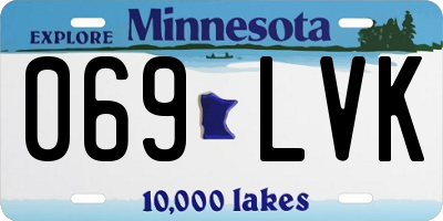 MN license plate 069LVK