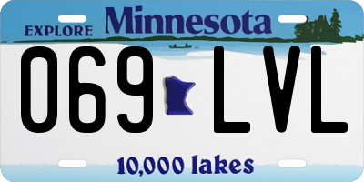 MN license plate 069LVL