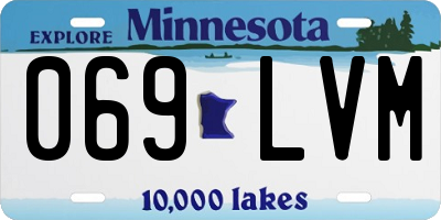 MN license plate 069LVM