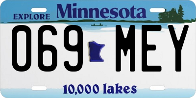 MN license plate 069MEY