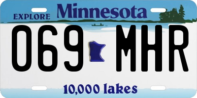 MN license plate 069MHR