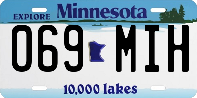 MN license plate 069MIH