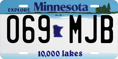 MN license plate 069MJB